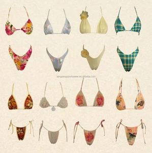 Customized Women's Halter Neck Animal Print 2 Piece Bikini Set with Logo Anti-UV & Quick Dry