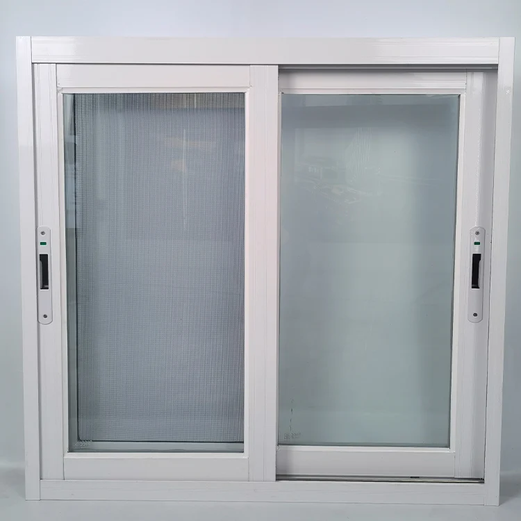 Customized Weather-resistant Double-layer Glass Sliding Windows with 3 Tracks and Multiple Channels for Home Sealing