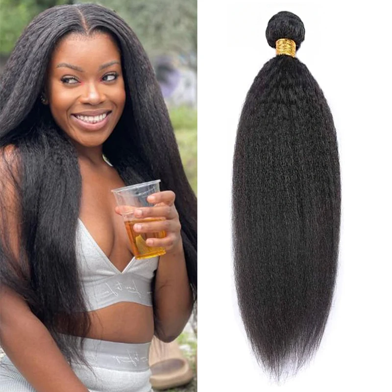 Wholesale 8 to 22 Inch Brazilian Kinky Straight Human Hair  display picture 1