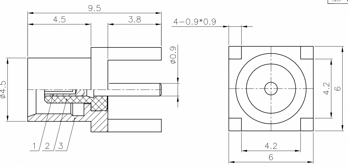 product copper mcx ke rf coaxial connector female head and socket mcx straight plug pcb connector-3