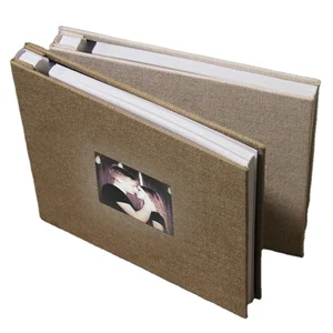 Custom Linen Photo Album Large Capacity for Wedding Family Pictures and Portrait Photography Memories