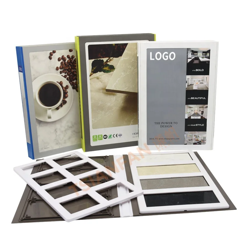 Heavy Duty Card Slab Grading Natural Stone Catalog Wall Mounted Book Shelf