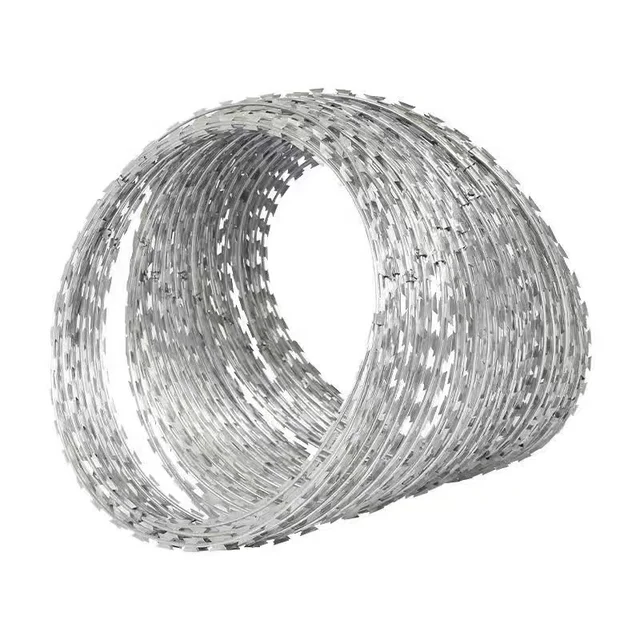 Factory Wholesale Secure Garden Security Barrier Stainless Steel Barbed Wire Mesh Snake Belly Net Galvanized Razor PVC Coating