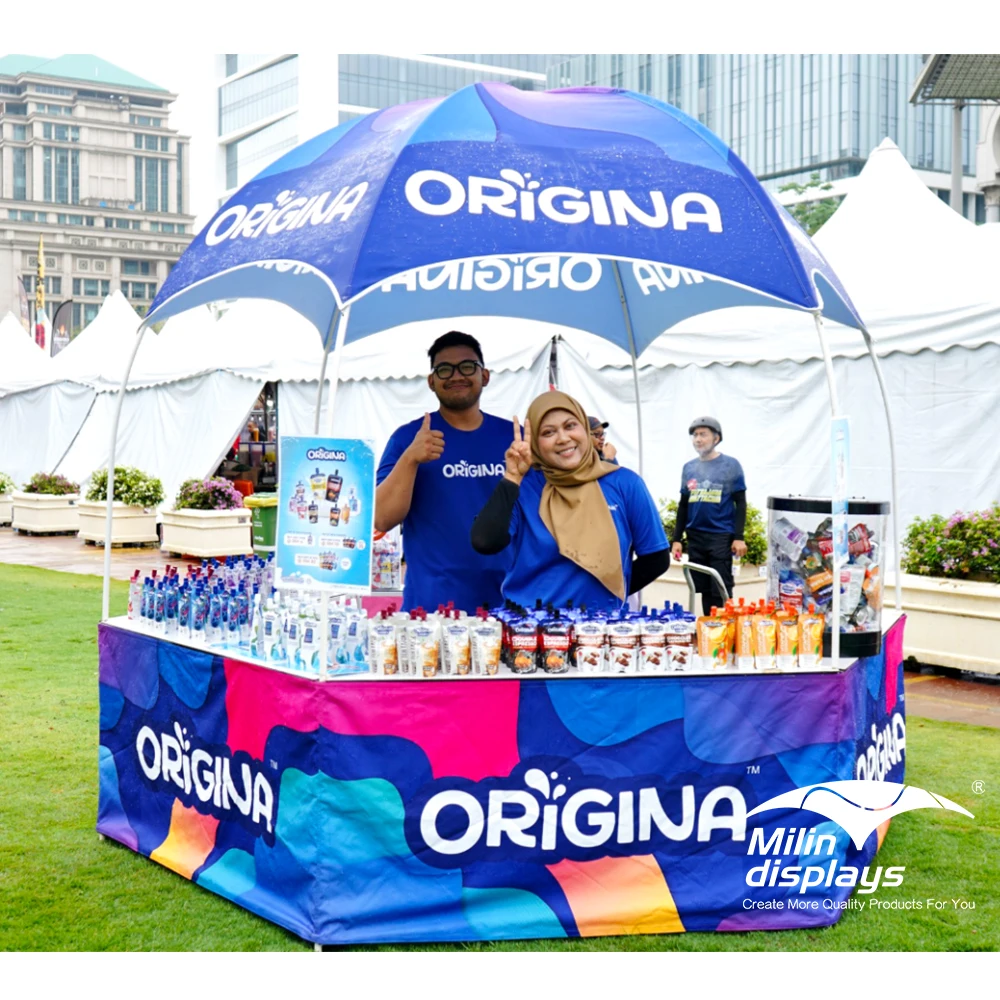 Branded Food Drinks Bar Advertising Dome Kiosk Booth Tent Promotional Gazebo Tent With Counter
