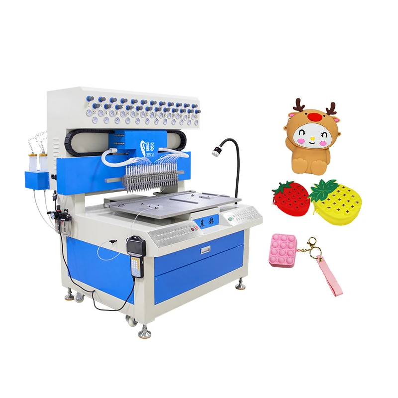 24 Colors Dispensing Machine Pvc Patch Machine for PVC Silicone