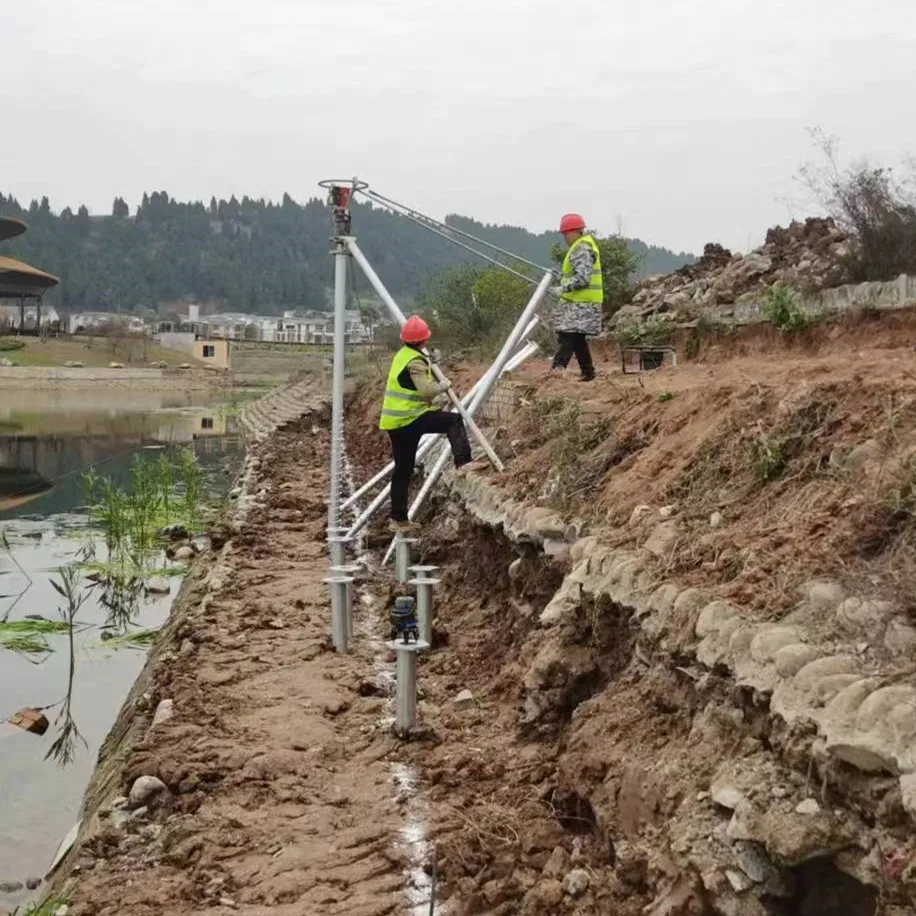 Ground Screw Driver  Hand Type Electric Piling Machine for Sale