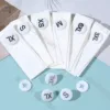 Bouton blanc cassé en coton mat