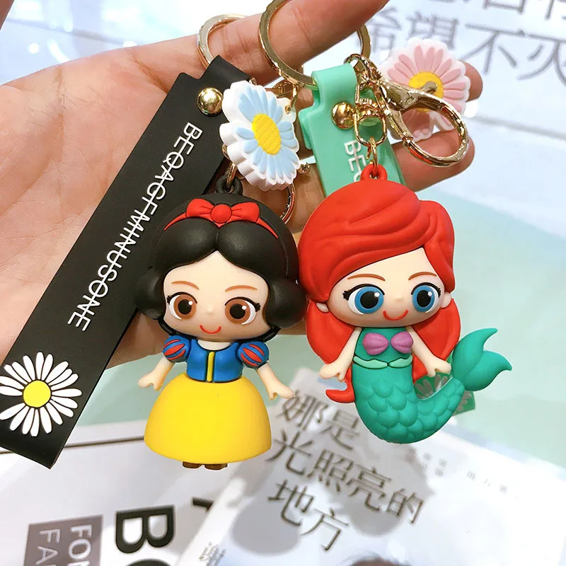 Wholesale Cute Cartoon 3D Mermaid Princess Frozen Keychain Rubber  Promotional Gift Key Ring Custom Car Key Chain Handbag Accessories - China  Keychain and Key Chain price
