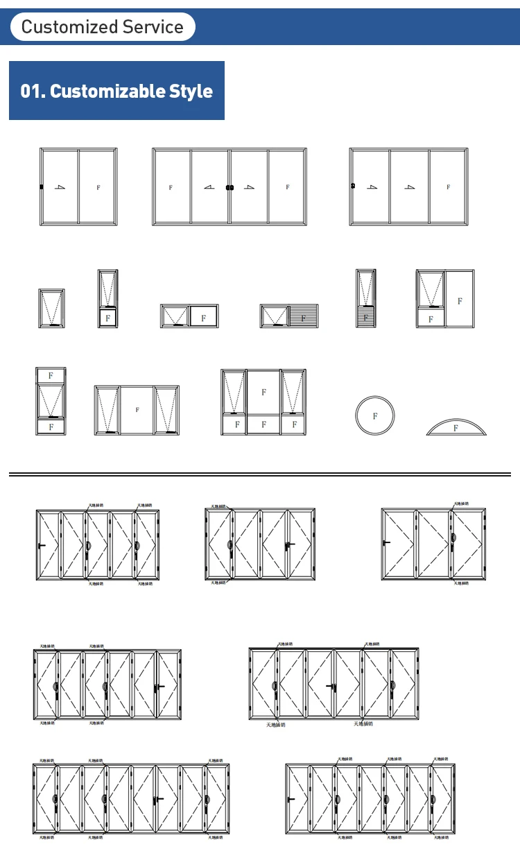 As2047 Australian Sliding Door Double Glazed Glass Windows Stacker ...