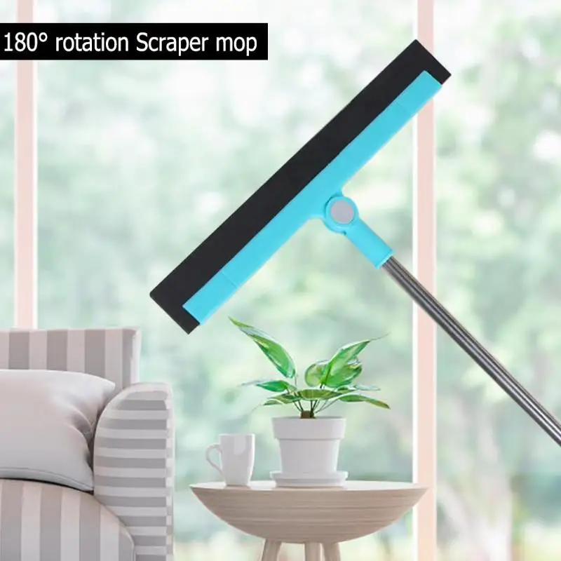 Magic Wiper Scraper 180 Degrees Rotatable Mop Broom Floor Cleaning Tools Adjustable Professional Water Squeegee Foam