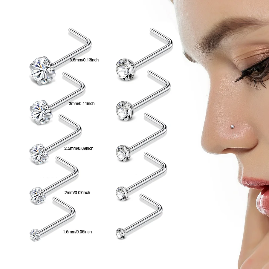 Nostril Piercing Mm Nose Pin High Quality Wholesale Body Piercing