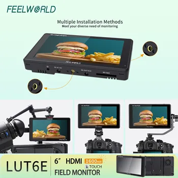 FEELWORLD LUT6E DSLR Camera Field Monitor, 1600nits Sunlight Visible, 3D LUT Support, OEM/ODM Available, Bulk Order detail image