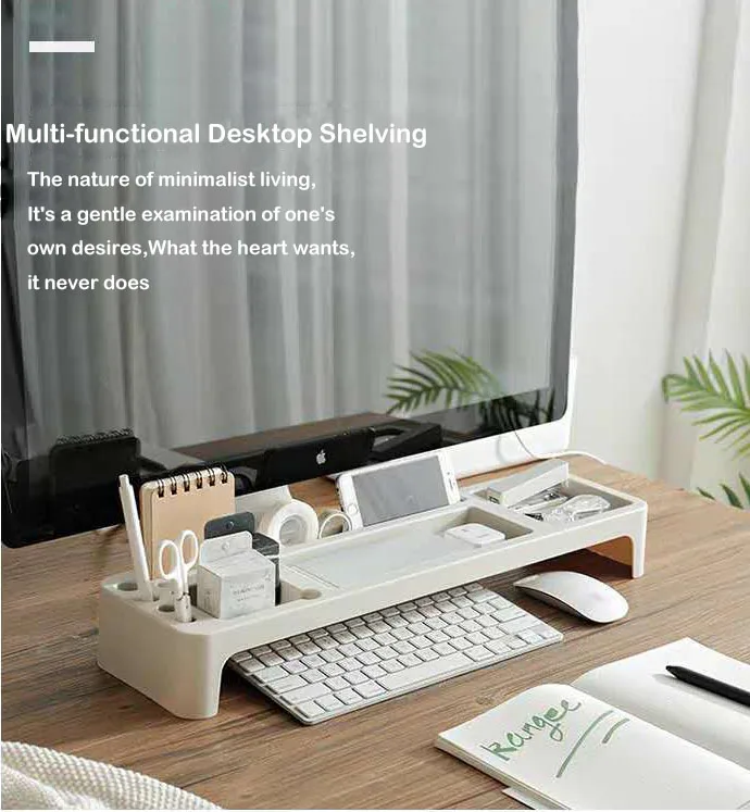 Office Desk Stationary Holders Memo Tray Table Shelf Keyboard Rack