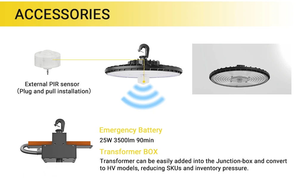 Commercial & Industrial Lighting 100w 150w 200w Ufo Led High Bay Lights
