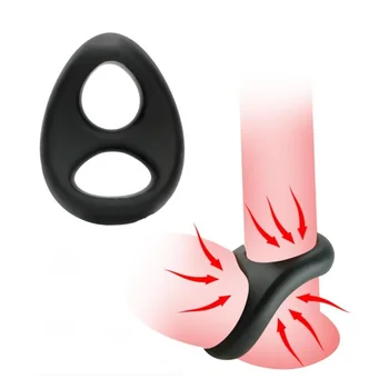 Premium Stretchy Silicone Penis Ring for Enhancing Erection, Smooth Soft Cock Ring Stimulate for Dick Stronger Harder Longer