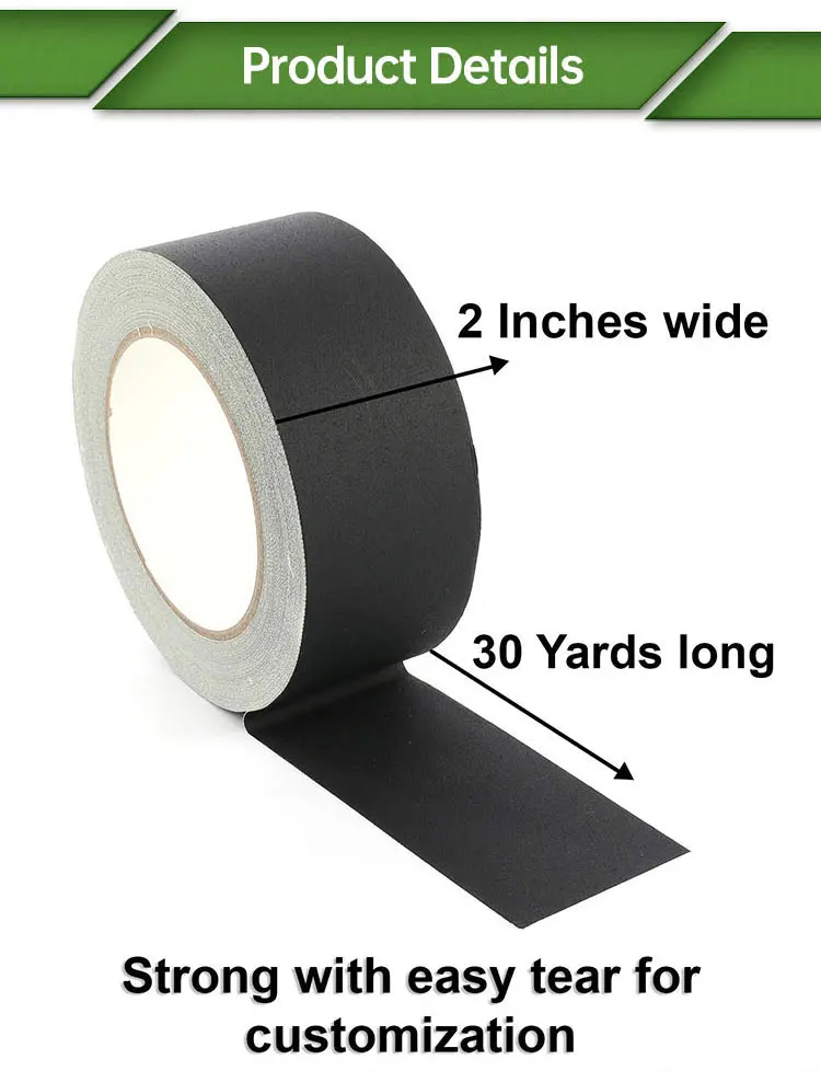 Heavy Duty Matte Stage Camera Gaffa Floor Black Gaffers Film Matt Cloth