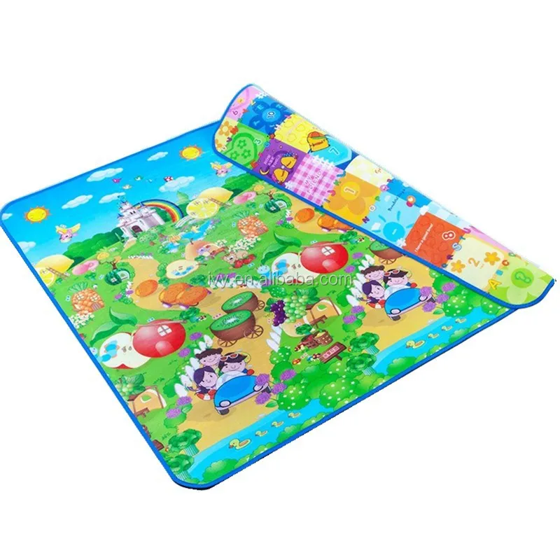 Eco-friendly Cheap Large Thickness Kids Mats Babies XPE Foam Foldable Baby Crawl Play Mat factory