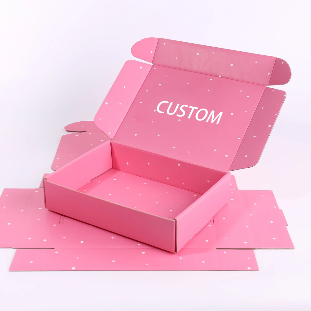 Recyclable Corrugated Foldable Gift Packaging Custom Print Three Layer Strong 2025 Trending Look Paper Shipping Mailer Box