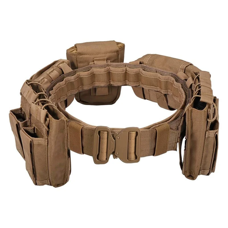 Adjustable Hiking Durable Camping Wear-resistant Tactical Duty Belt Outdoor Fashionable High Quality Utility Belt With Pouches