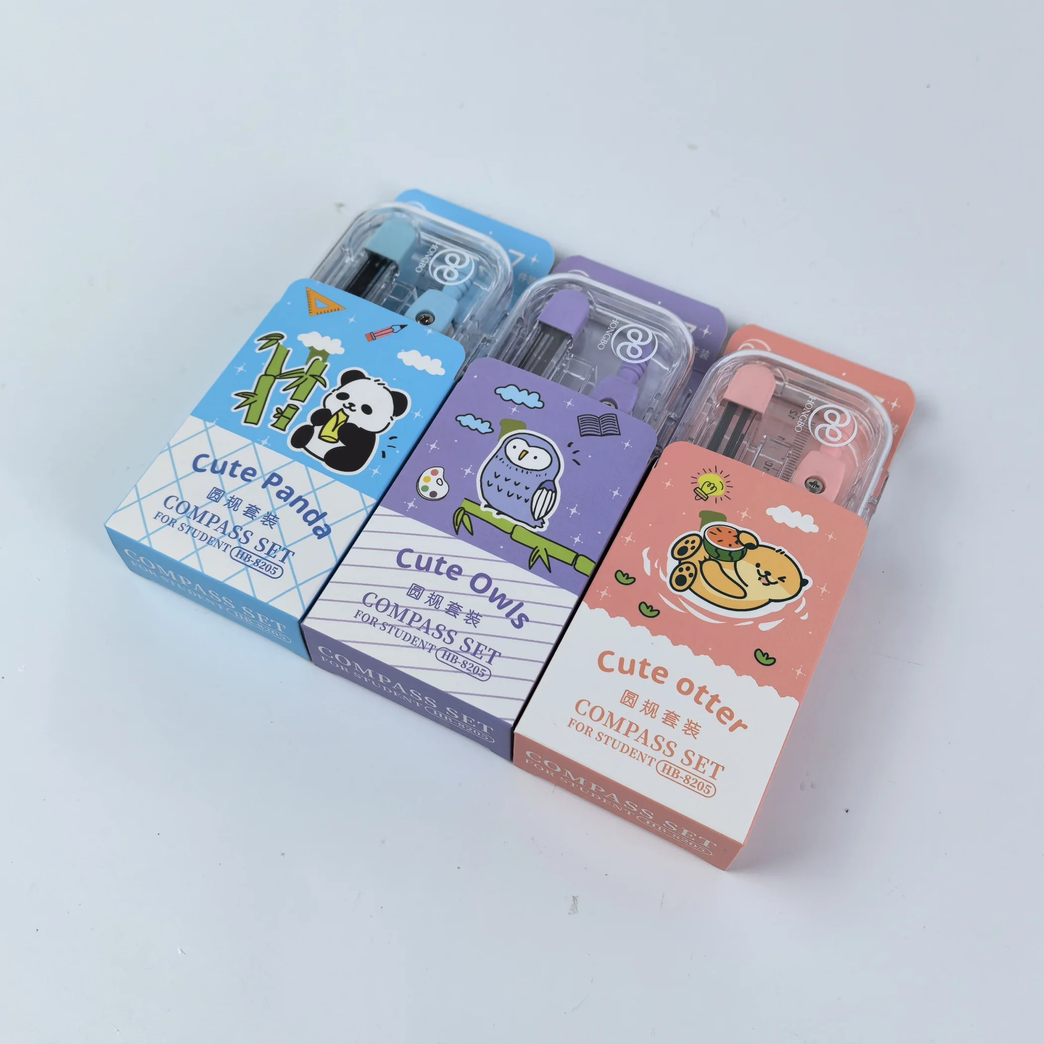 Набор комбинационных линейок для компаса с милыми животными необходимый инструмент рисования студенческих экзаменов набор из восьми предметов высокая Эстетическая ценность