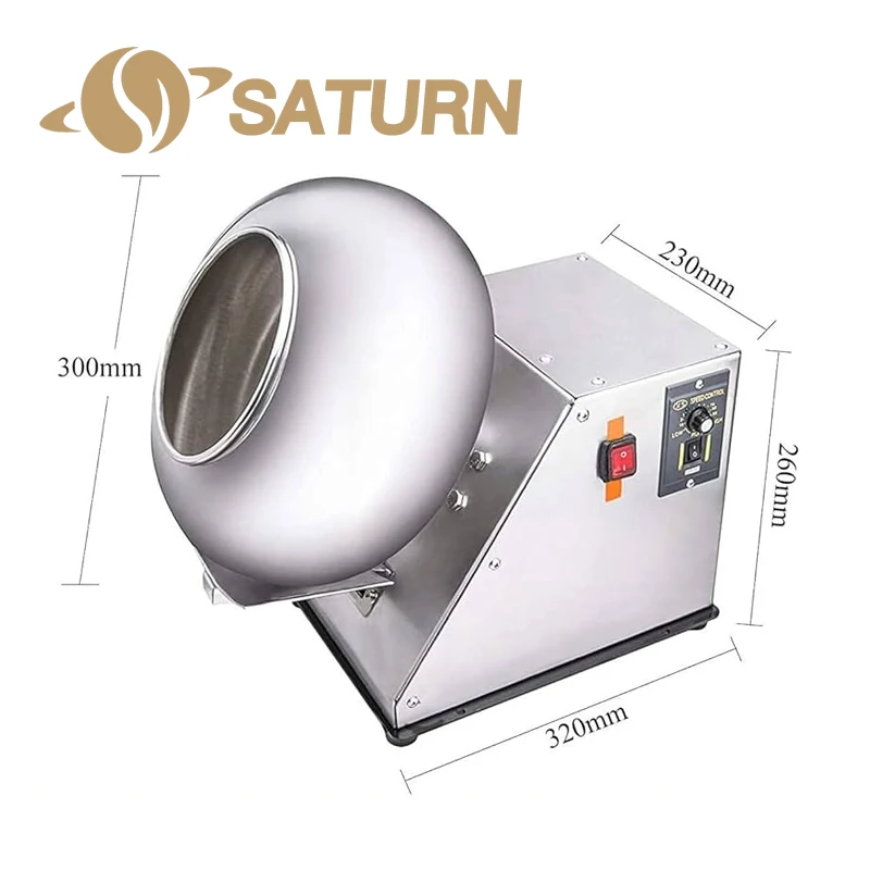 Low Price Electric Automatic with Spray System and Heater Simple Color Tablet Pan Coating Machine