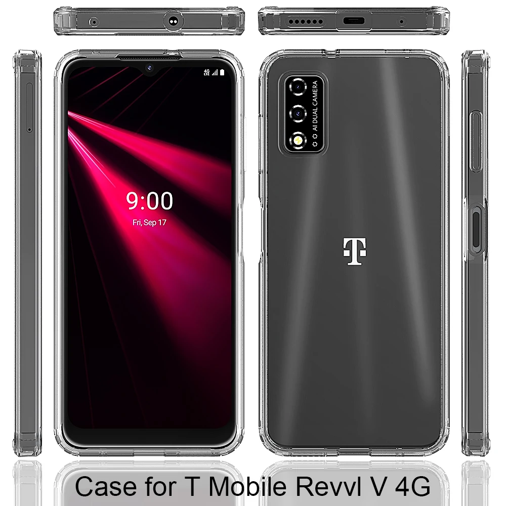 Tough Clear Mobile Phone Case for T-Mobile Revvl V 4G