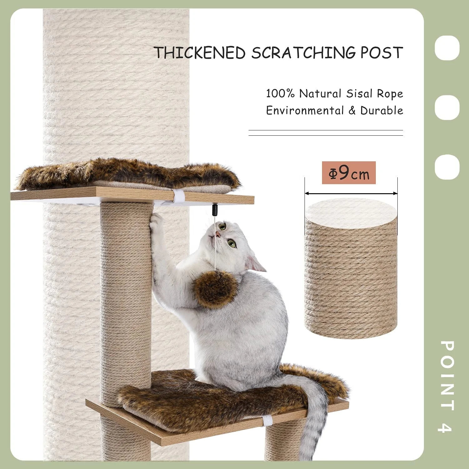 
 Wholesale Cat Tree Tower Modern Cat Condo House Cat Scratching Post  