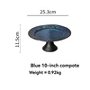10 Inch high plate-Blue