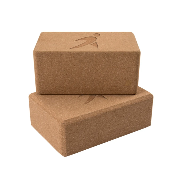 2021 Пользовательский логотип, оптовая продажа, упражнения, Пилатес, пробковый эко-кирпич для йоги