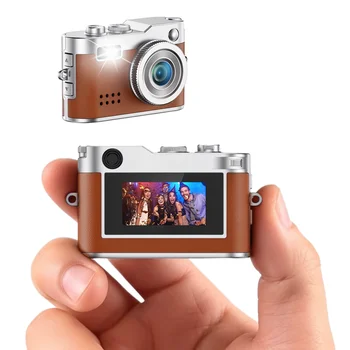 Rollei Small Vintage Digital Camera FHD 1080P 0.96-inch Color Screen 2MP CMOS Sensor Flash Recording Compact Photo Camera
