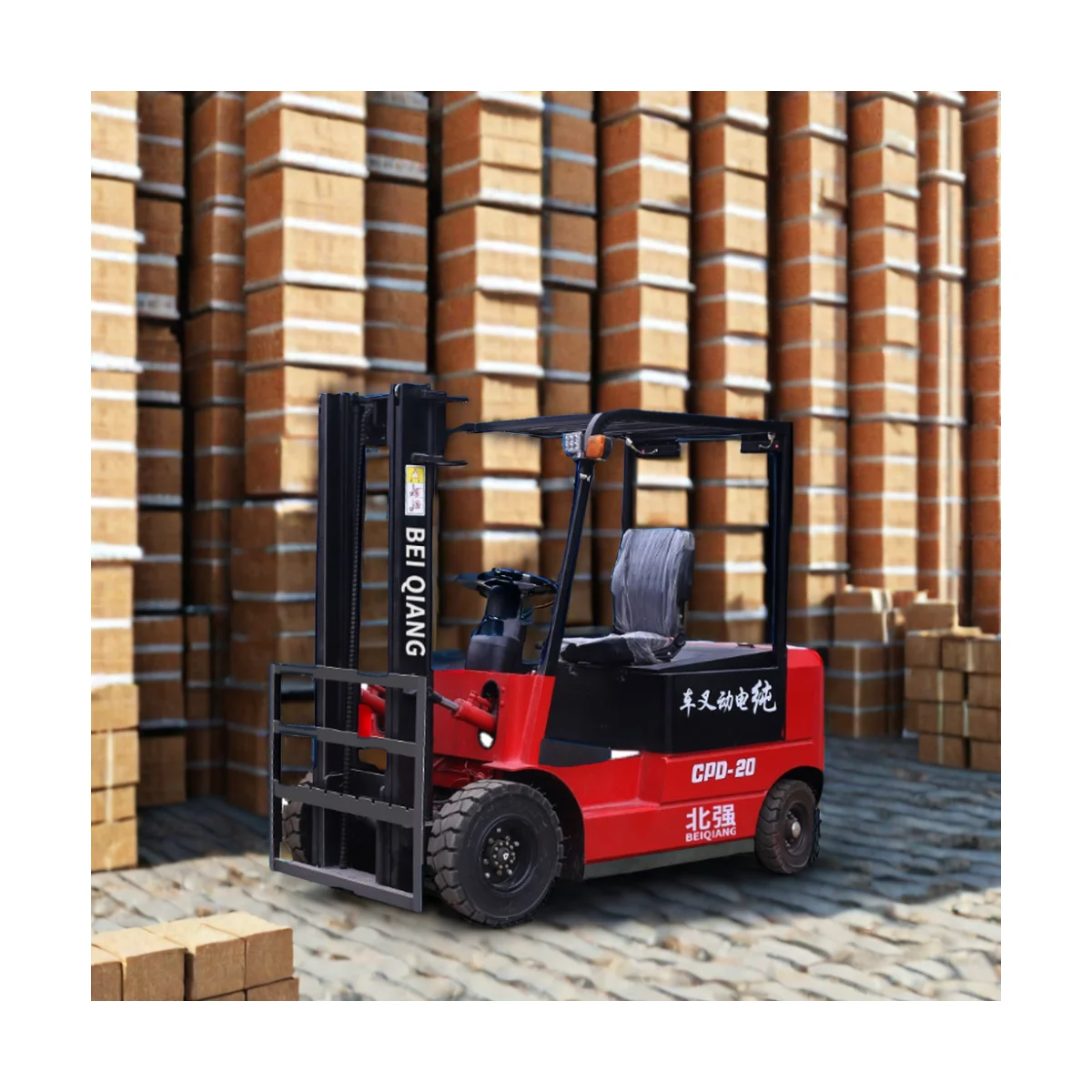 NASEDI CE ISO High quality 1 ton 2 ton 3 ton  Lift Height 3m-7m lithium battery solid tire with Factory price electric forklift