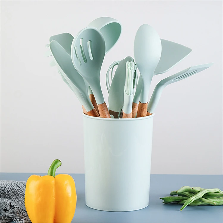 Kitchen Set Kit Silicone Cooking Utensils