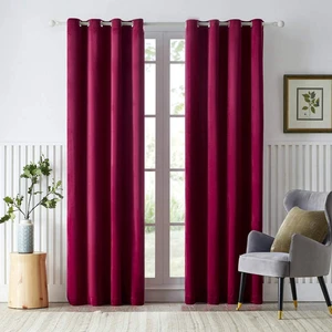 Wholesale  Bedroom Cheap 100% Blackout Ring Curtain for windows Living Room Hotel Curtain Wholesale Factory