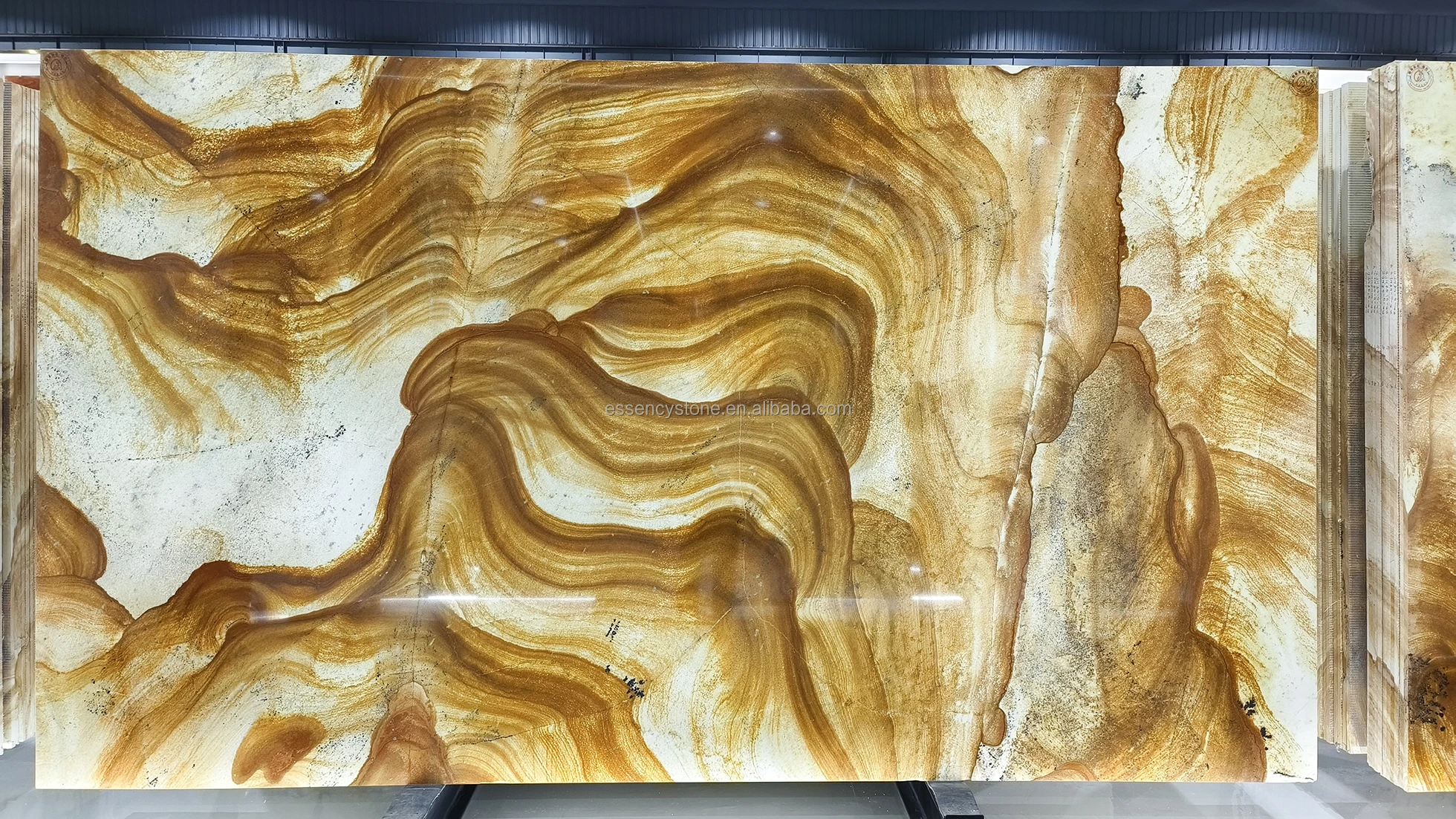 Flamenco Golden Marble Slab, Amber Gold Quartzite for Floor and Veneer Wall Tile,fantasy Yellow Natural Quartzite Stone Cladding