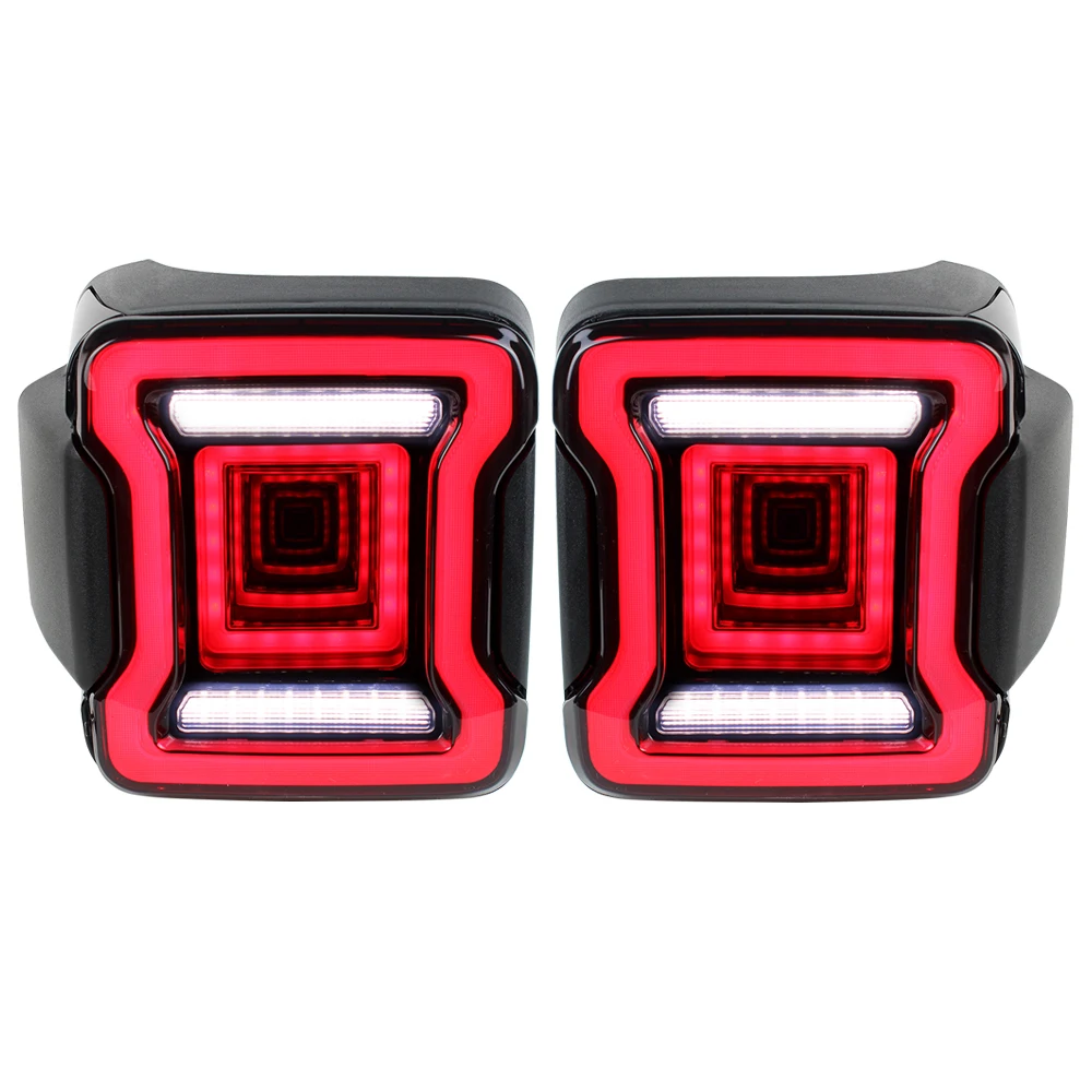 Задний фонарь для Jeep Wrangler JL 2018, модификация светодиодной осветительной системы, светодиодный задний фонарь