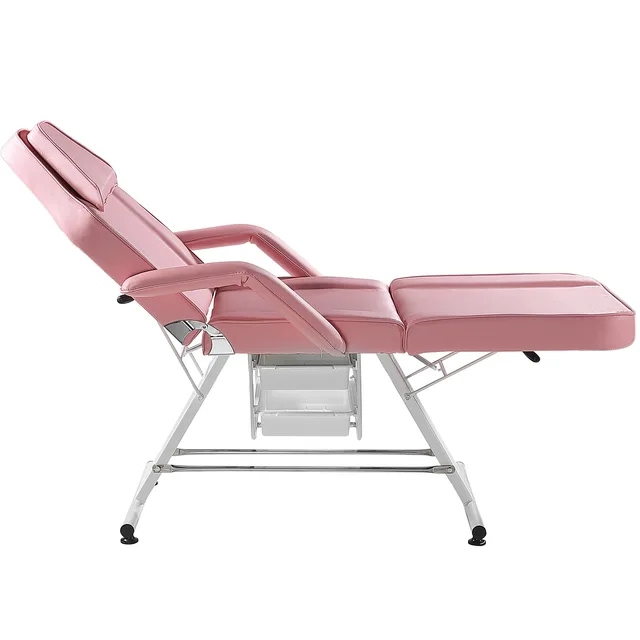 Pink Massage Table SPA bed facial synthetic leather treatment bed Beauty health chair medical bed