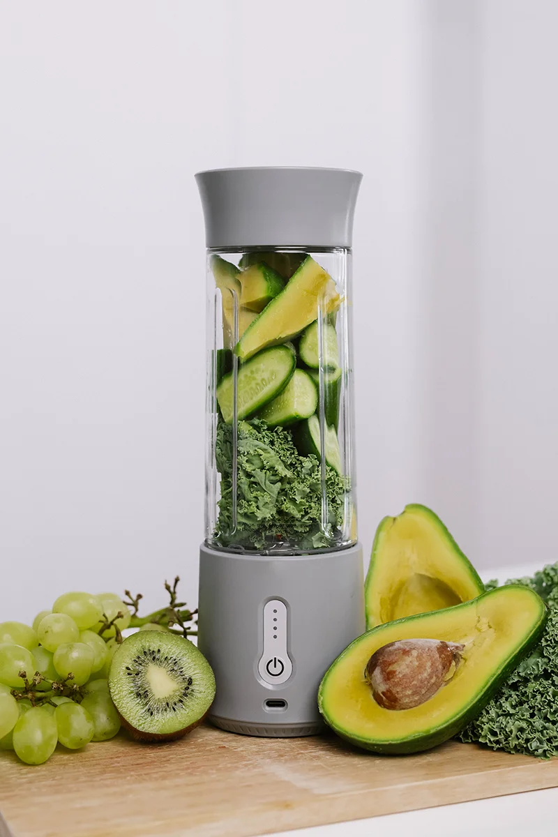 1pc 500ml Freshly Squeezed Fruit & Vegetable Portable Blender With Handheld  Juice Cup, 4000mah Rechargeable Personal Sized Blender With 304 Stainless  Steel 6-leaf Blade, Suitable For Smoothie