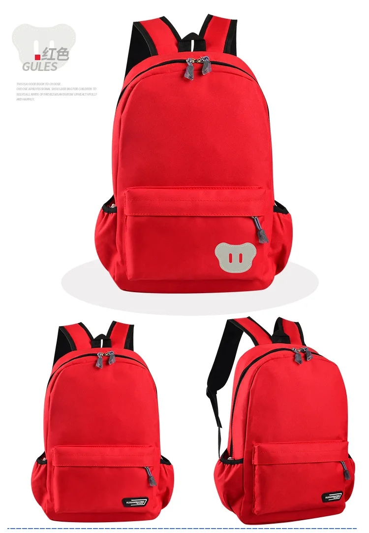 Hot Sale Trendy Children Unisex School Backpack Custom Multicolor Logo