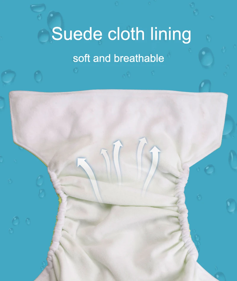 Wholesale Cheapest Pocket Cloth Nappy Solid Color Organic Waterproof