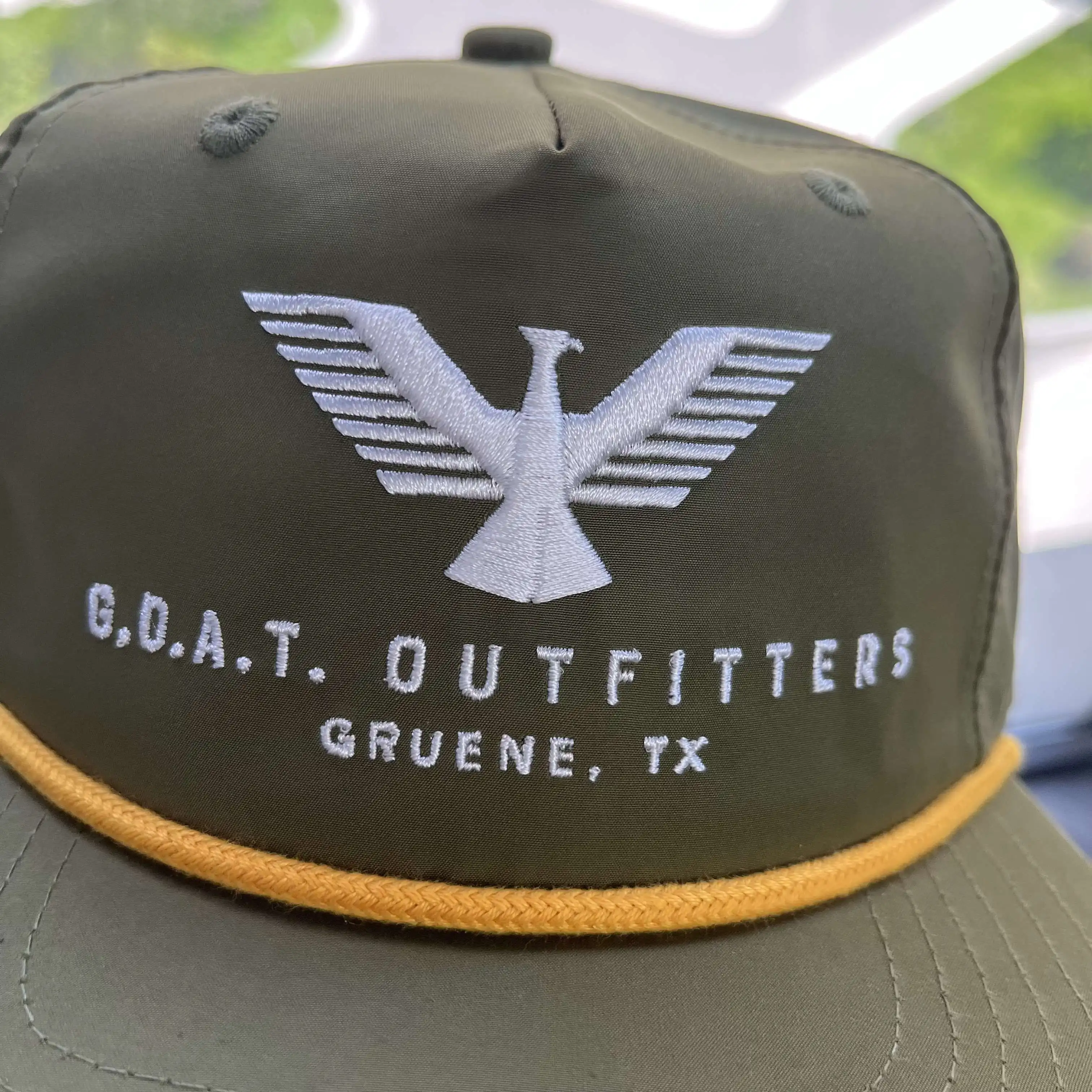 Hs24 Wholesale Visor Rope Brim 5 Panel Unstructured Richardson 256