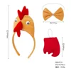 Three-dimensional yellow chicken 3-piece set