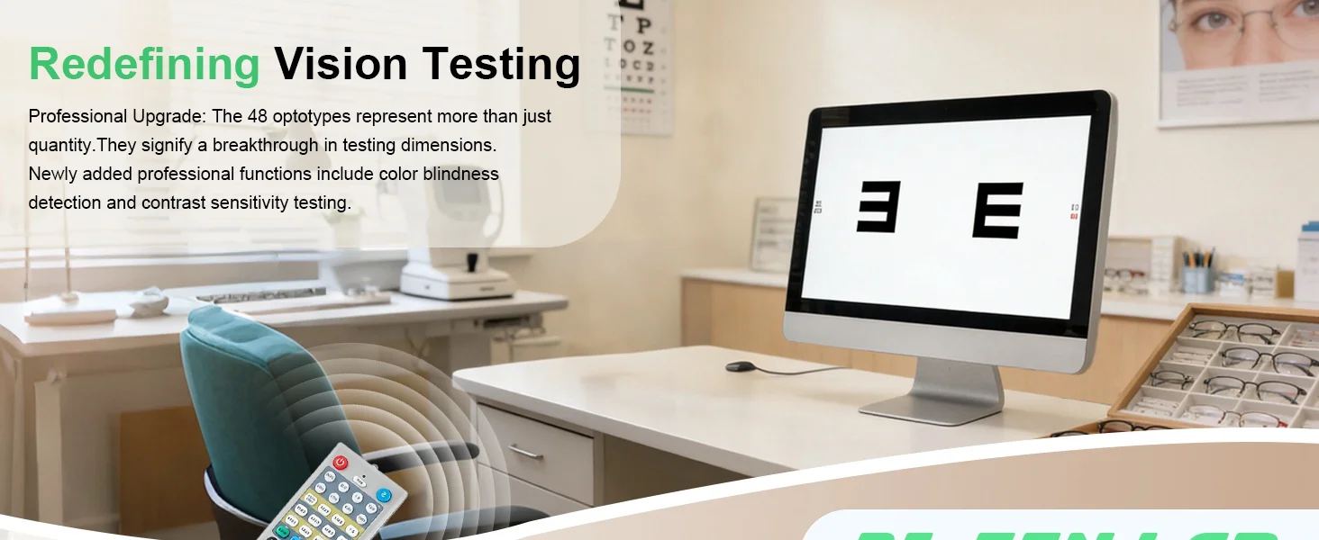 High Standard Optometry Equipment Digital Eye Chart LCD 215D Portable Vision Chart Snellen for Eye Test