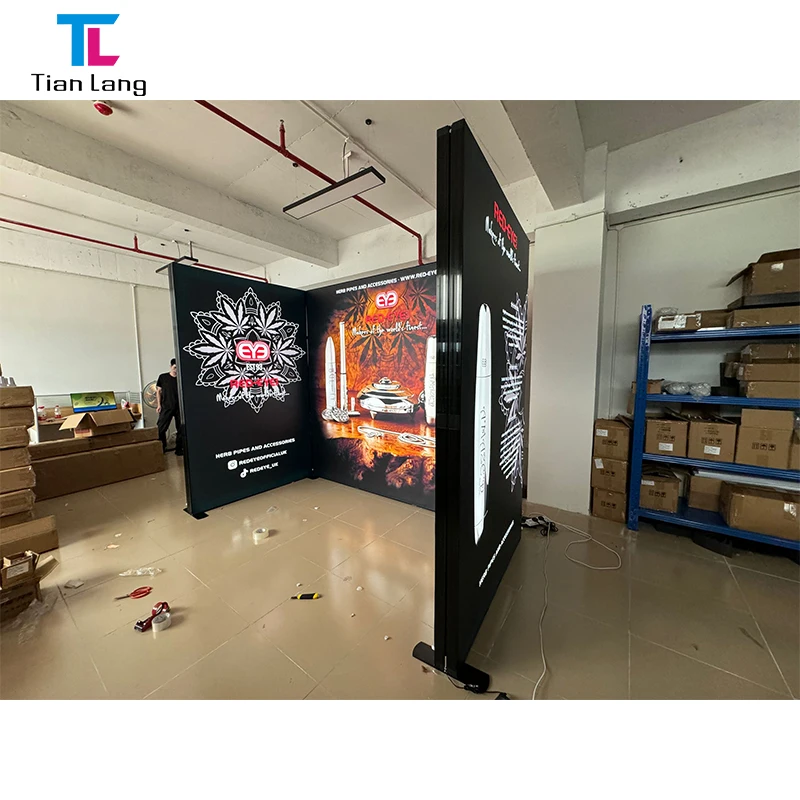 天朗 トレードショーテーブル表示 LEDライトボックススタンド 20 X 20 トレードショー表示 展示ブース