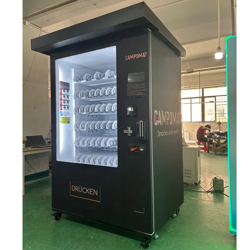 Germany Standard Waterproof Snack Vending Machine with SDK Function  Multi-Payment & Touchscreen for Outdoor Use Age Check 18+