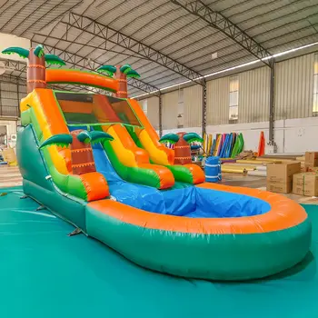 Popular custom Adult Inflatable Dry Slide Games For Adults Children Kids Rock Climbing Slide Inflatable