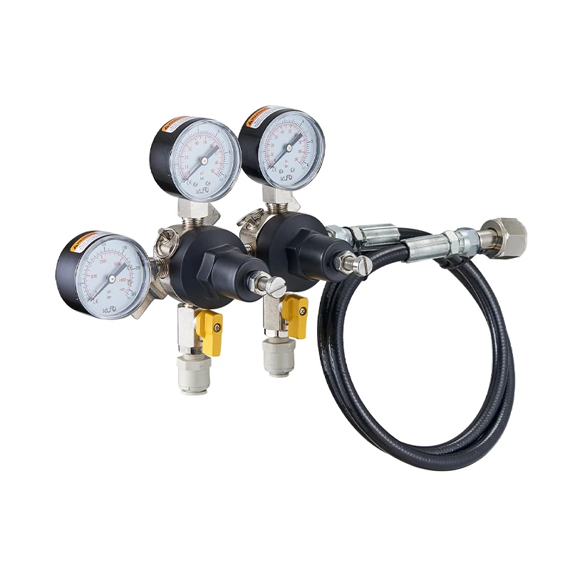 Independent Pressure Co2 Regulator Dual Body Primary Beer CO2 Regulator Max Inlet Air Pressure 3000psi