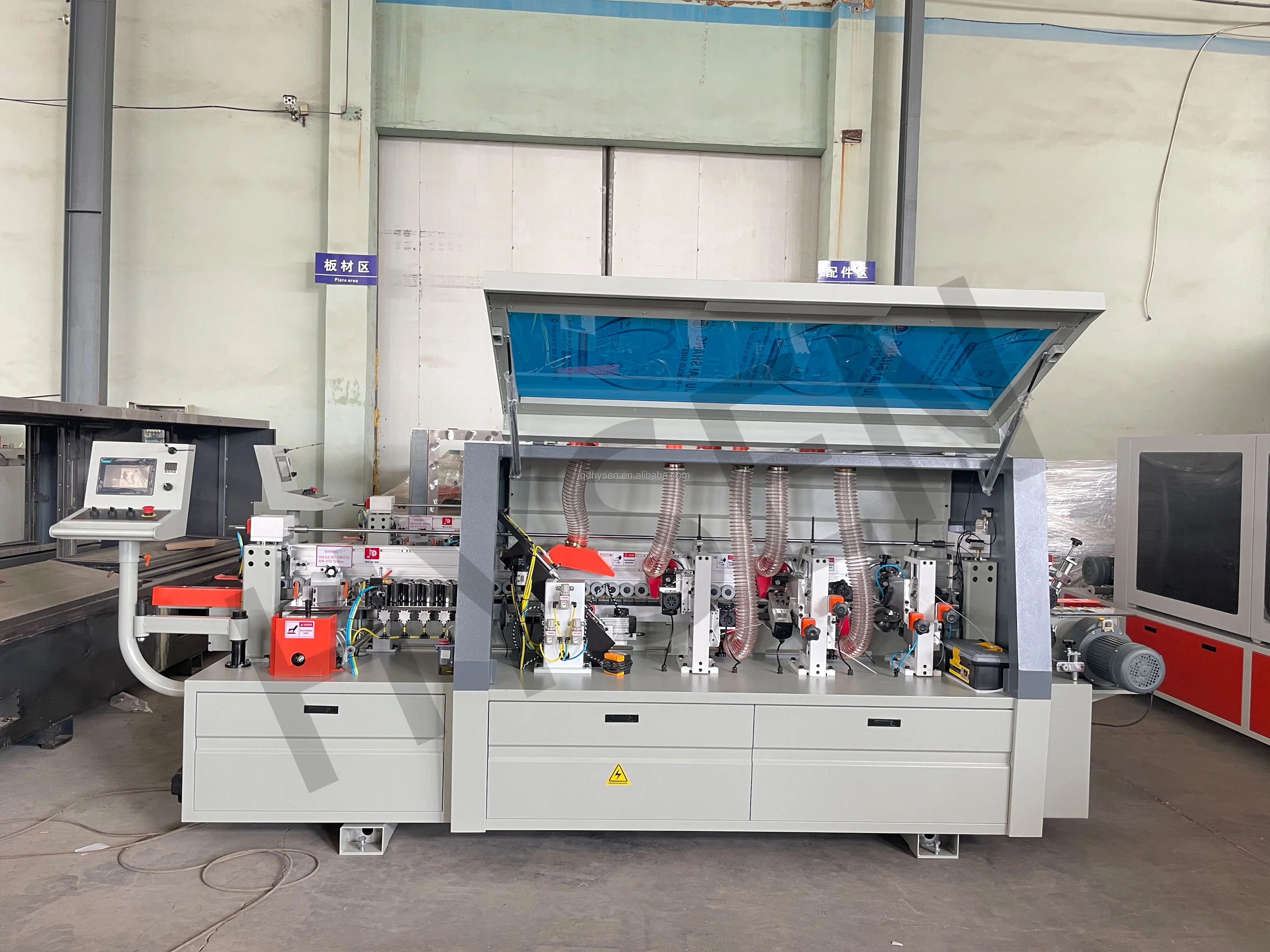 Fully Automatic CE Certified Edge Bander for Wood Furniture Cabinets PVC Edge Banding Machine Cleaning Buffing Glue Functions