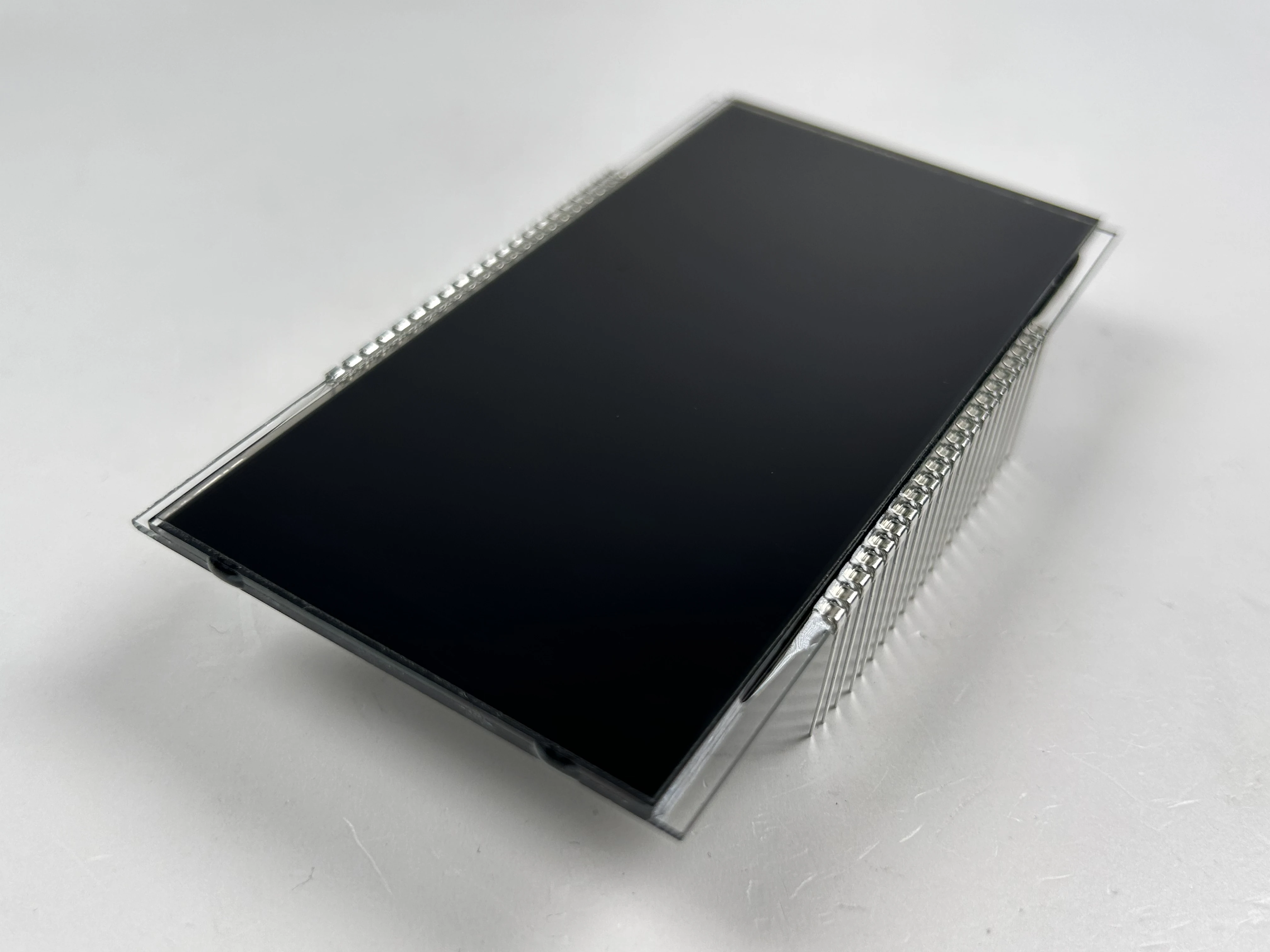 Good Quality Custom Size VA  LCD Display 7 Segment Digit Monochrome Color Negative White Backlight for Vehicle Instrument