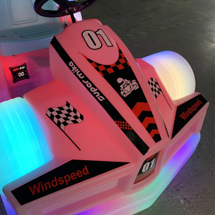 Оптовая продажа закрытый коммерческий парк развлечений детский бампер Двухместный Электрический автомобиль для детей