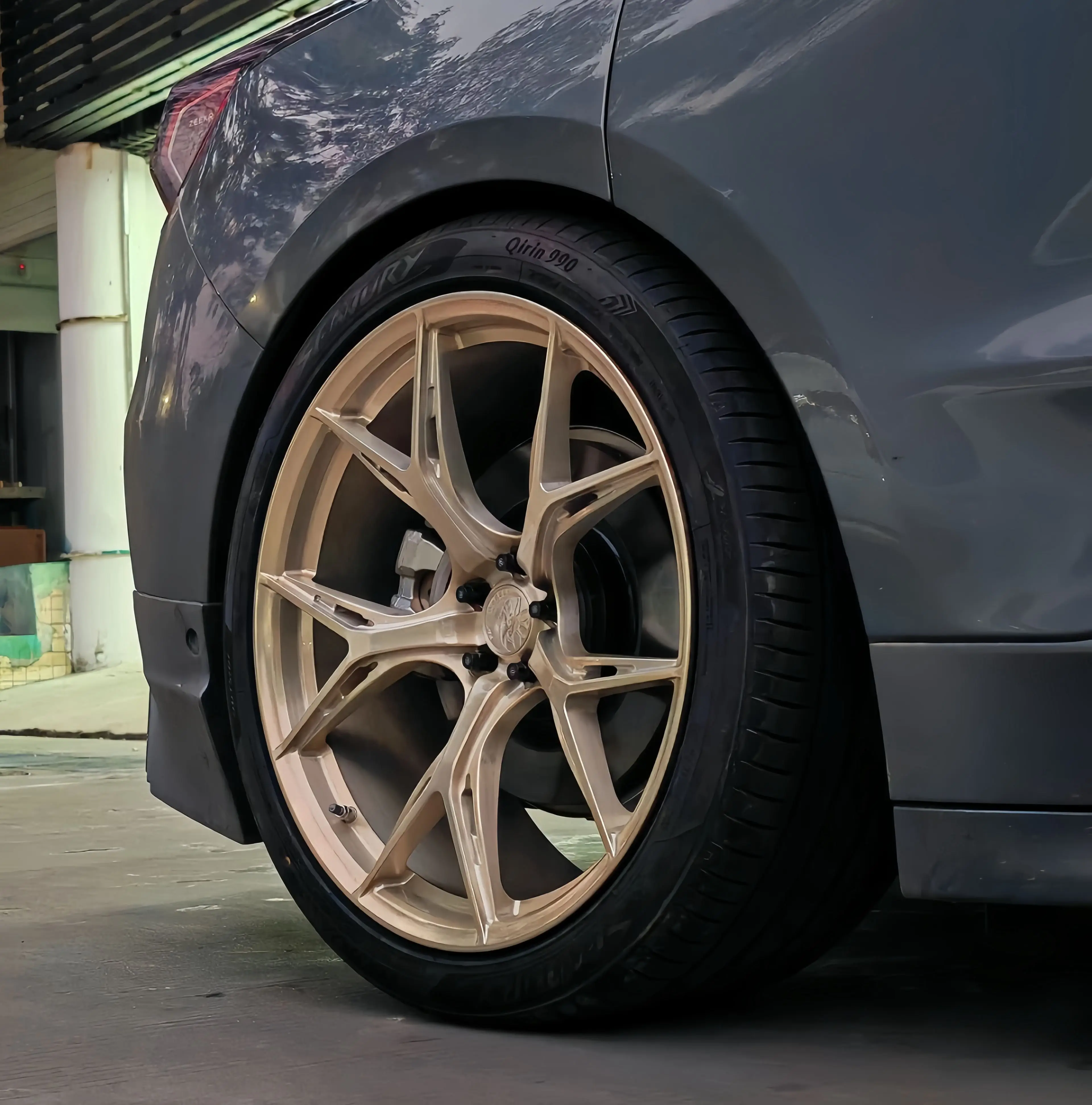 XINLAI Hot 1 Piece Deep Concave Forged Brushed Polished 5x120 5x112 5x114.3 18 19 20 21 22 Inch Wheel for Racing Car Wheel - Image 5